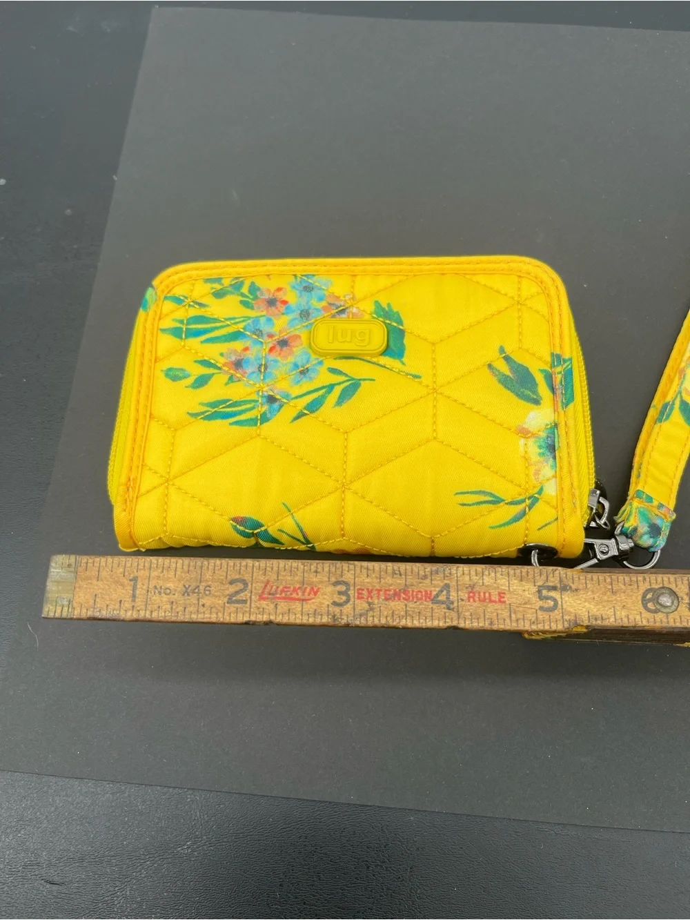 lug teal wristlet