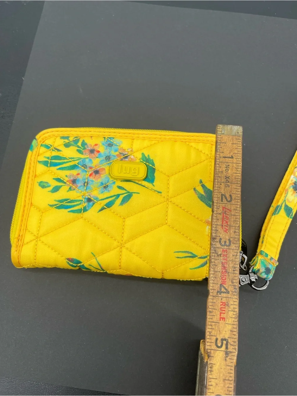 lug teal wristlet