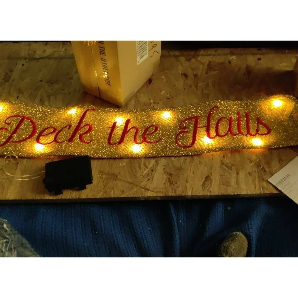 LED Deck the Halls Ribbon