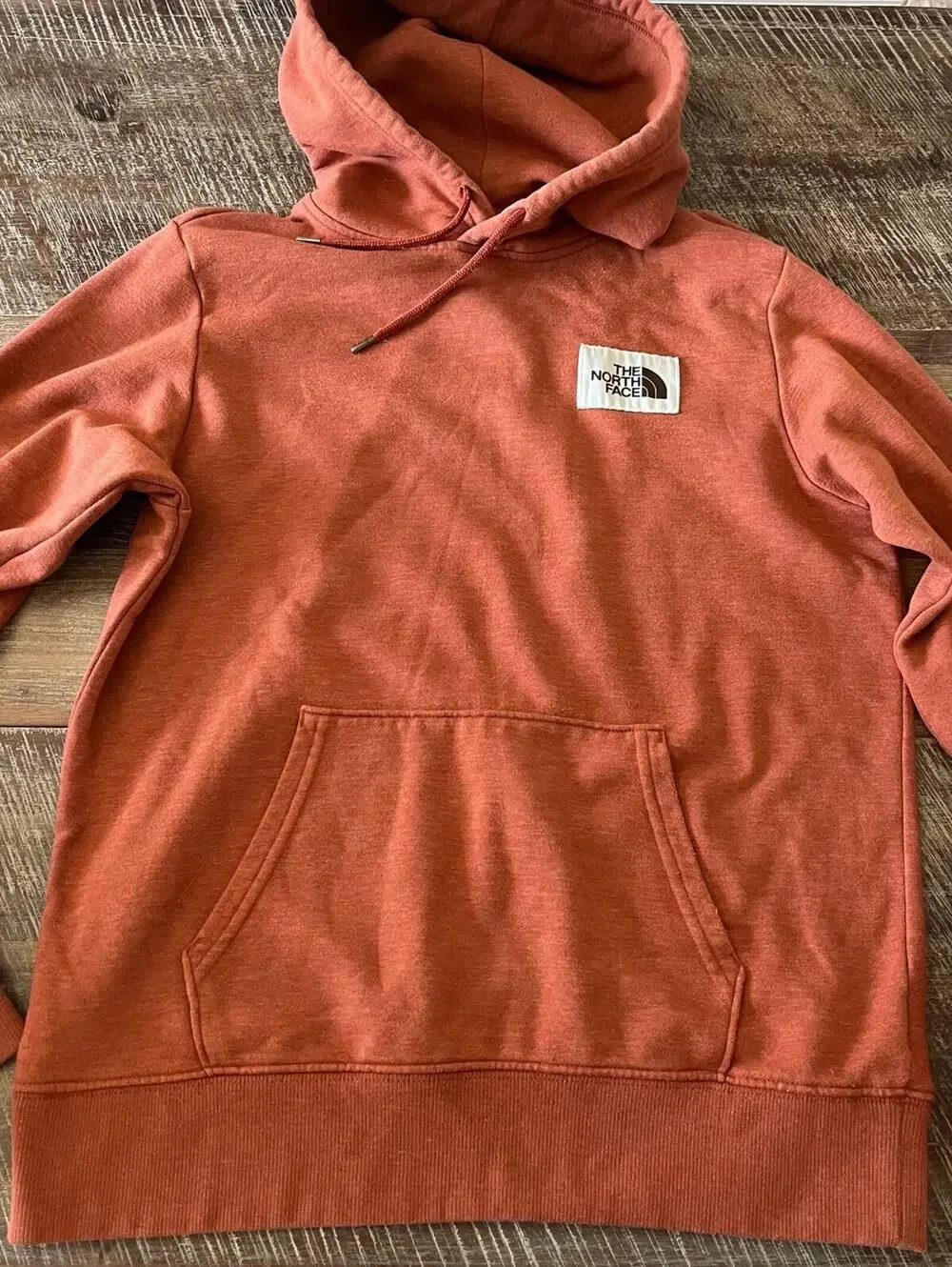 The North Face Hoodie Men’s Medium Rust Orange Pullover Sweatshirt Gorpcore