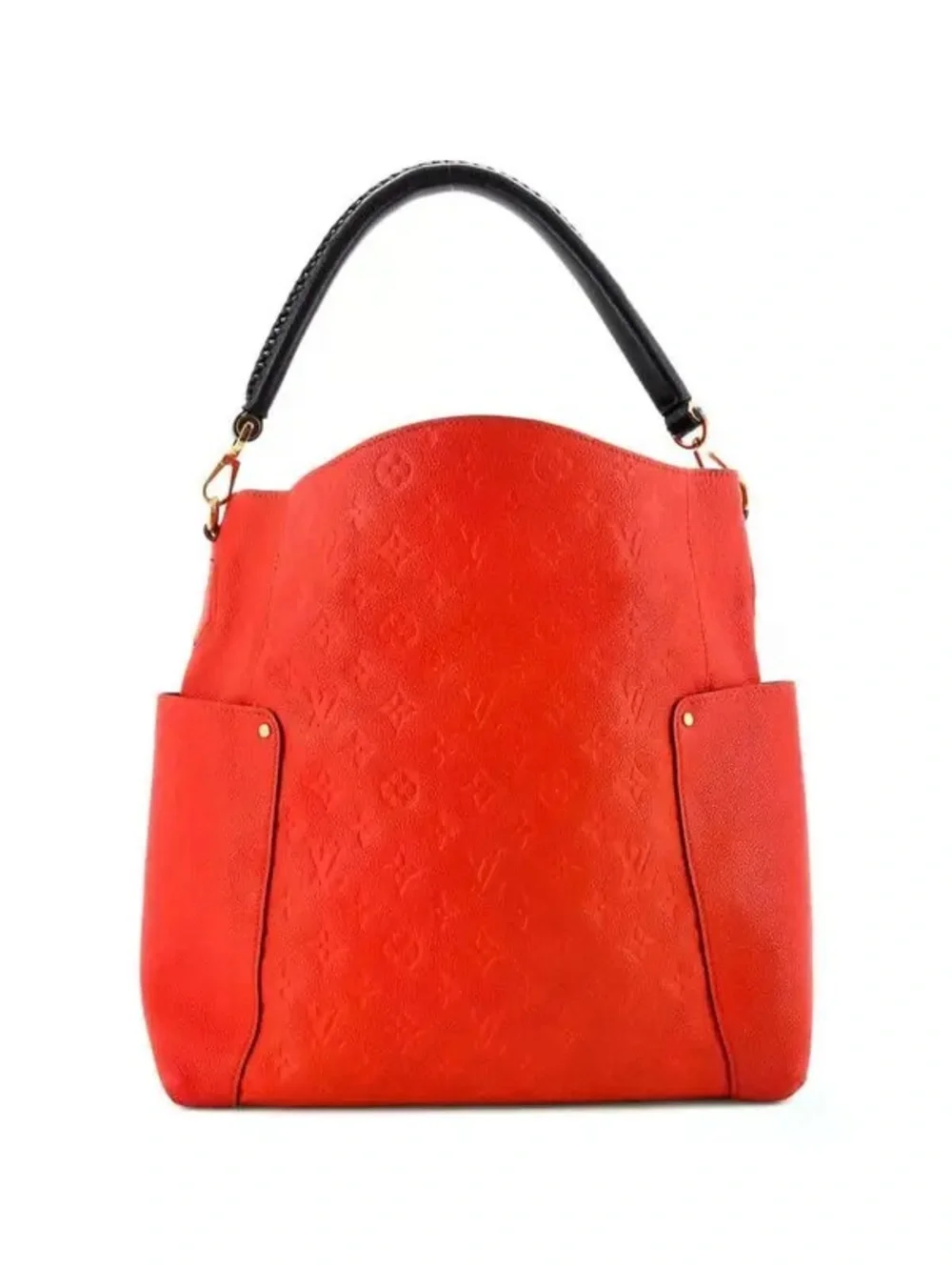 Louis Vuitton orange Bagatelle Monogram Empreinte Leather Hobo bag