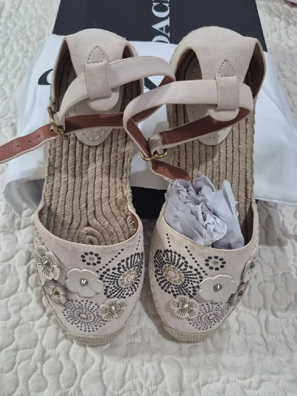 Coach leather espadrille