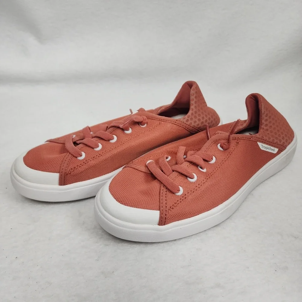 Tropicfeel Sunset Womens US 7.5 Sneakers Ginger Red White Low Top Athletic Shoes