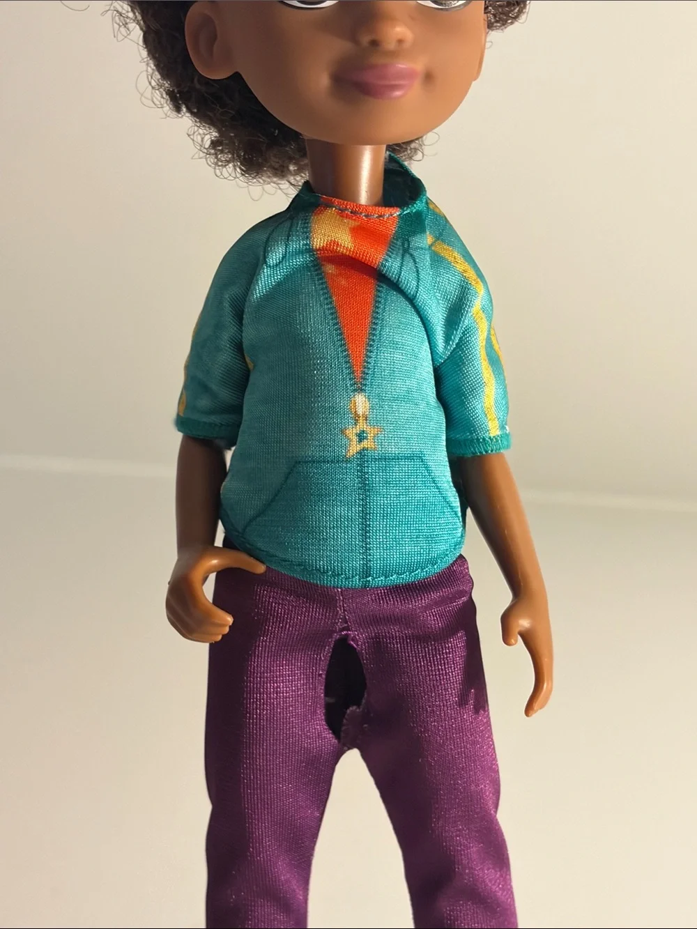 Disney Doll with Teal Jacket and Purple Pants