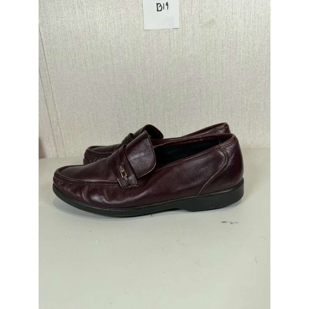 Hush puppies men loafers size 11 leather brown‎