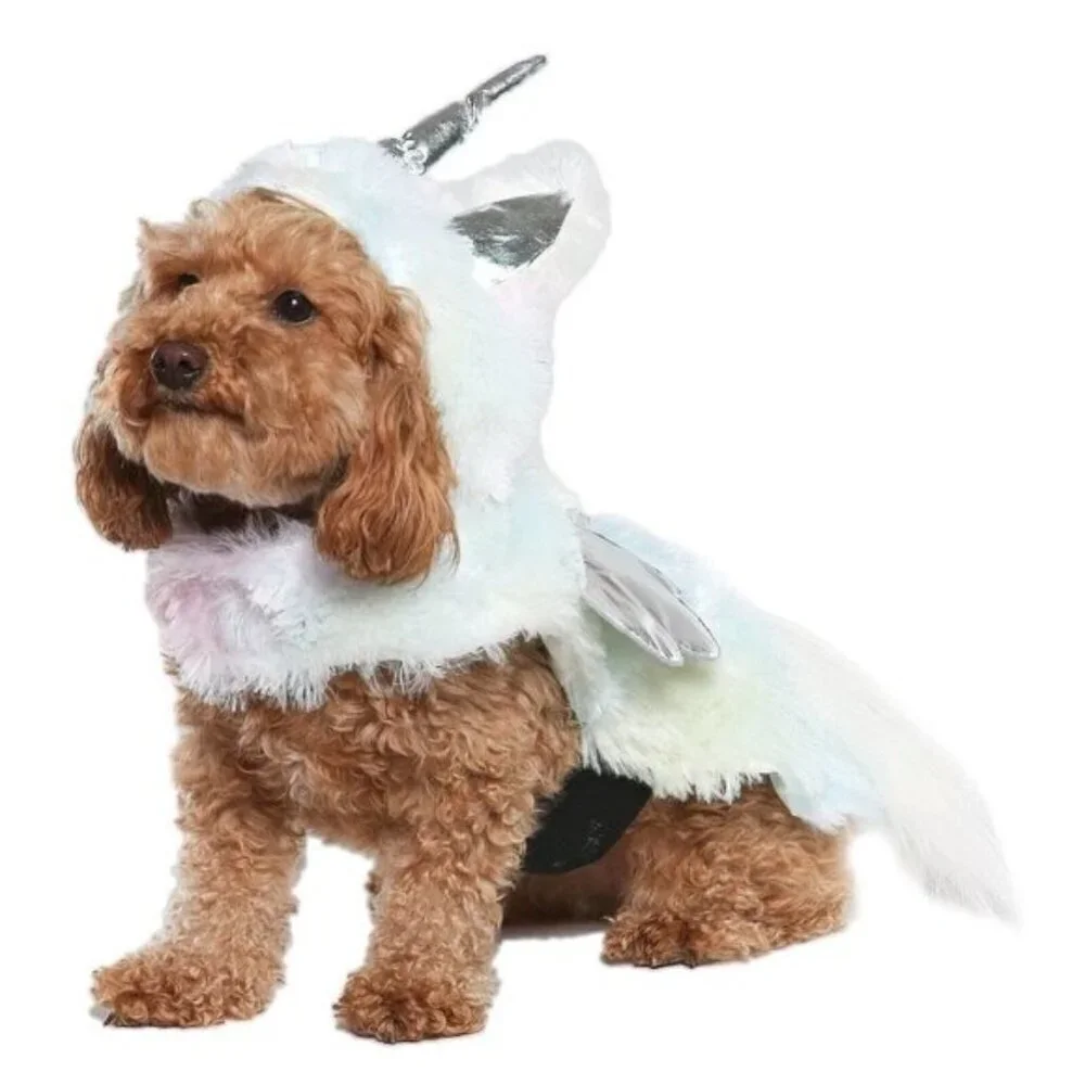 NEW Unicorn Costume 1pc Pet Size Small Cat Dog (10-20 lb) Halloween Vibrant Life