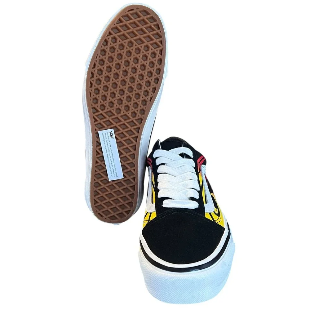 Vans Premium Flame Old Skool Y2K Skate Sneakers Black VN000D56MCG US M7/W‎ 8.5