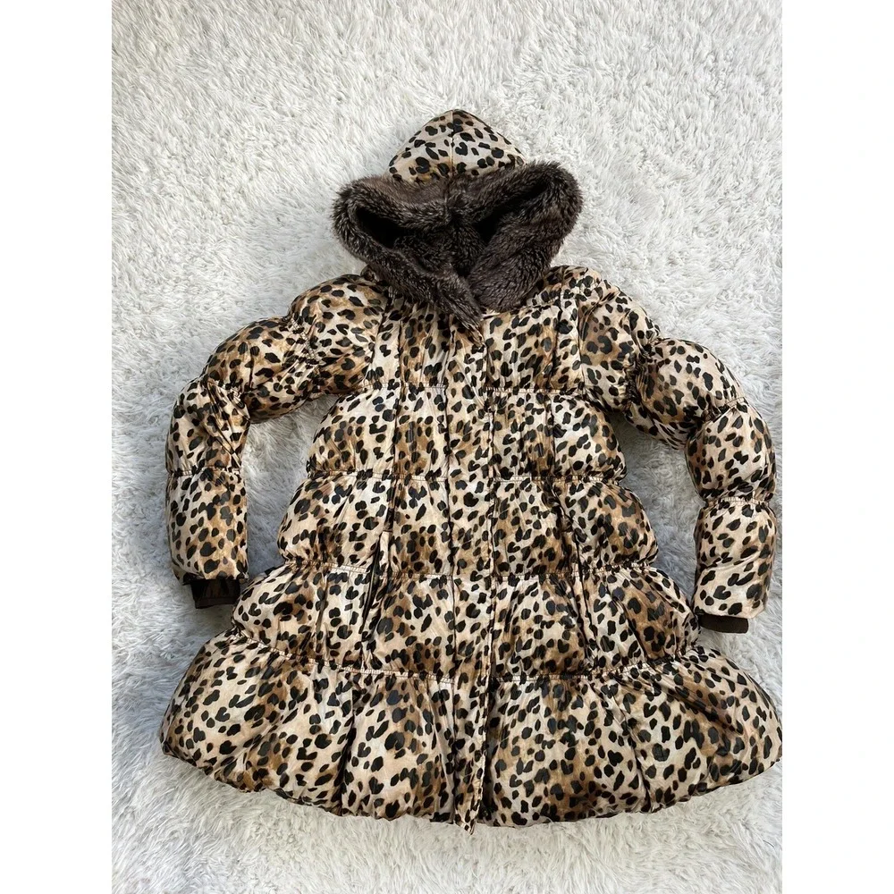 Lands End cozy leopard