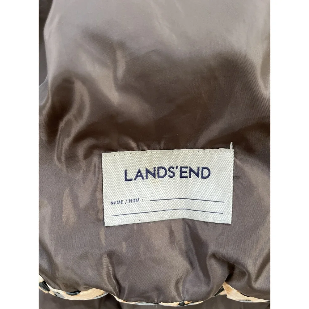 Lands End cozy leopard
