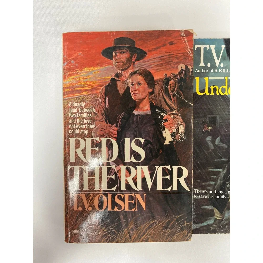 T.V. Olsen Western Paperback Lot of 5 A Killer Is Waiting Under the Gun & More