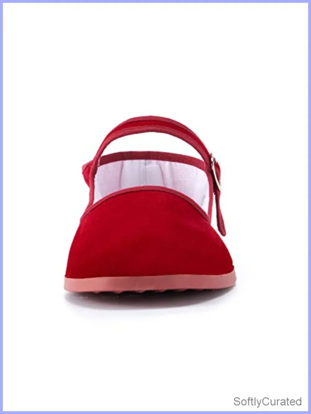 Women's Mary Jane Flats Cotton Chinese Slippers Buckle Tai Chi Shoes