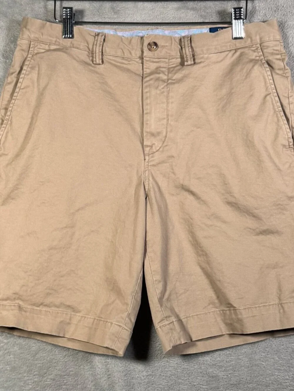 Polo Ralph Lauren Shorts Mens 32 Tan Stretch Classic Fit Chino Flat Front