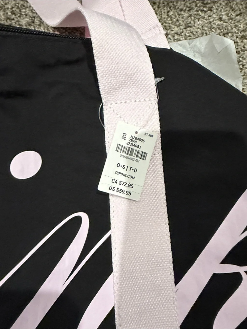 PINK Victorias Secret bold black