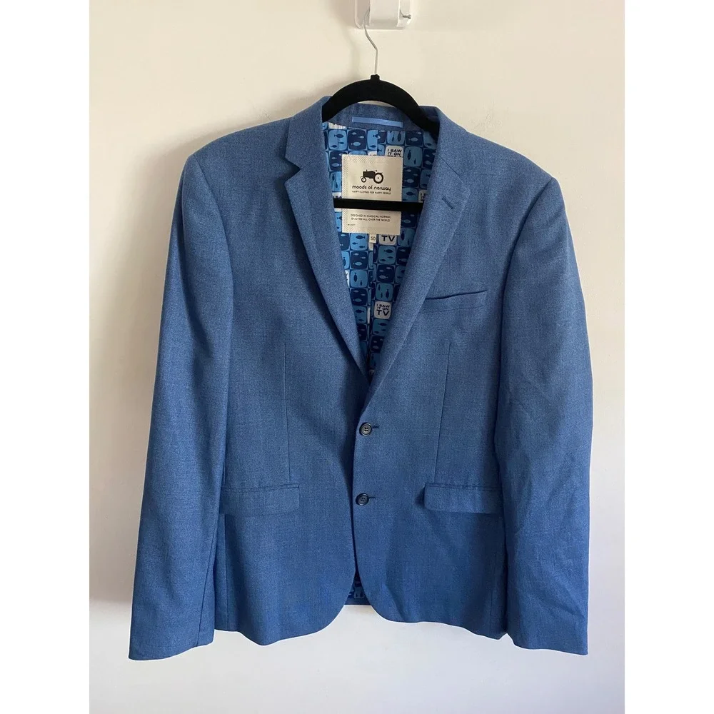 Moods of Norway Men's Blue Blazer Sport‎ Coat Jacket Size 50