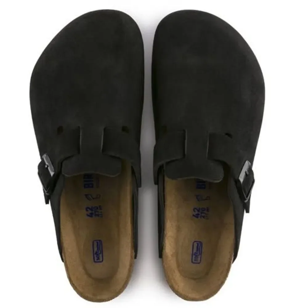 NEW Birkenstock Boston Suede Clogs Size 43