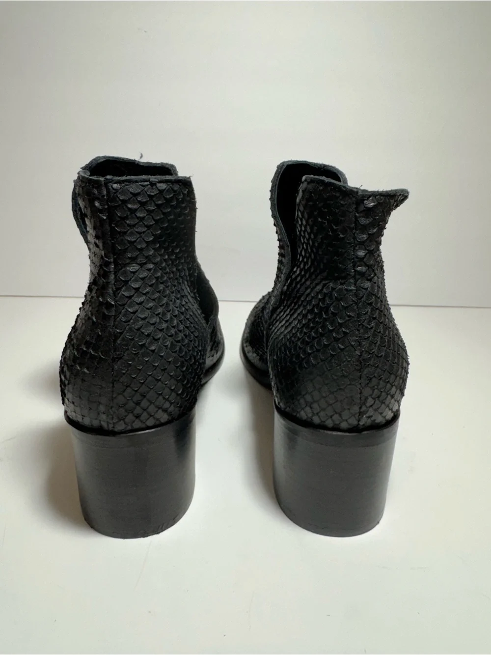 CORDANI women's barrett cobra print slip on boot in black cobra Size 38 US 7.5