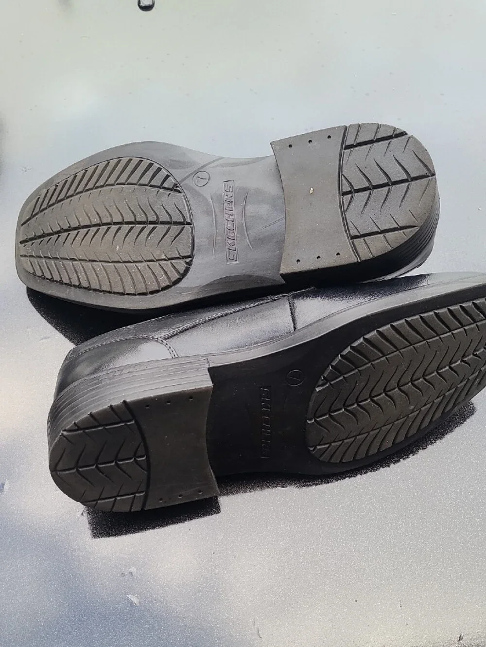 Skechers polished leather