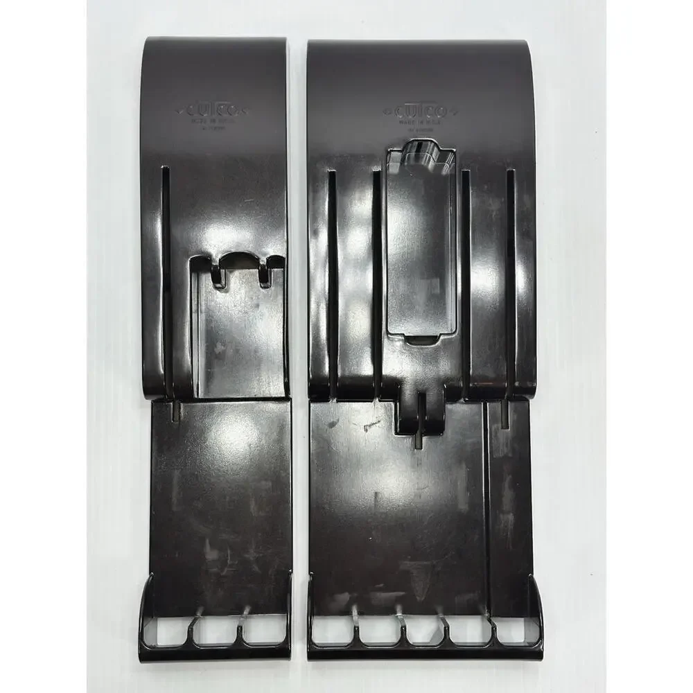 2 Cutco Knife Holder Wall Mount Tray Caddy Storage 6 Slot & 4 Slot Brown‎