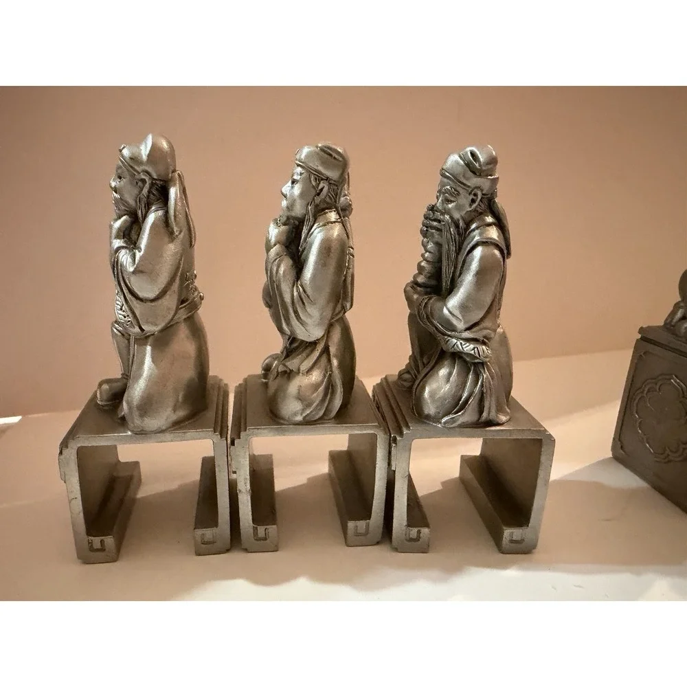 Tumasek Solid Pewter –‎ Eight Immortals & Auspicious Animals (Set of 6)