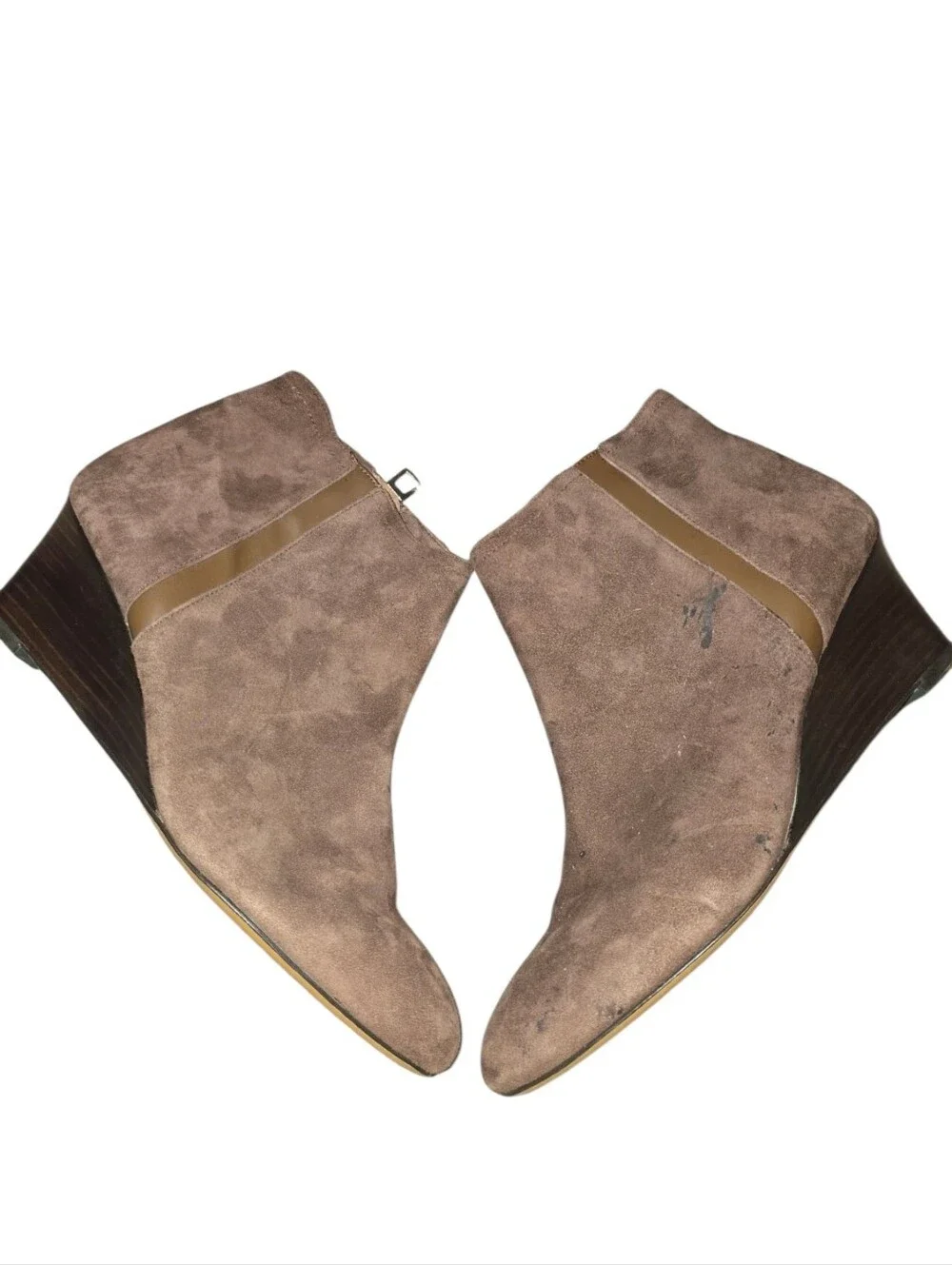 Coach taupe suede