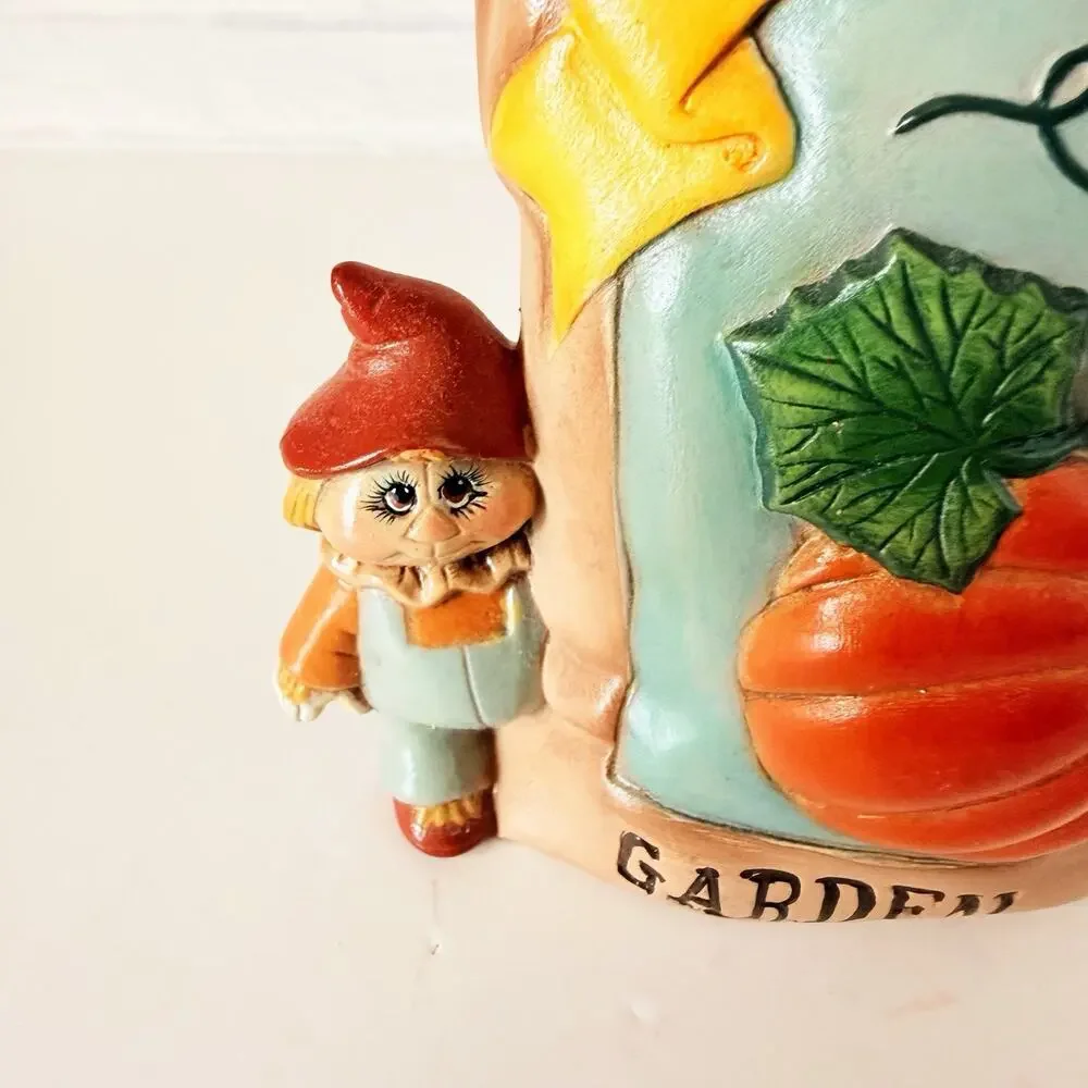 Vintage pumpkin garden