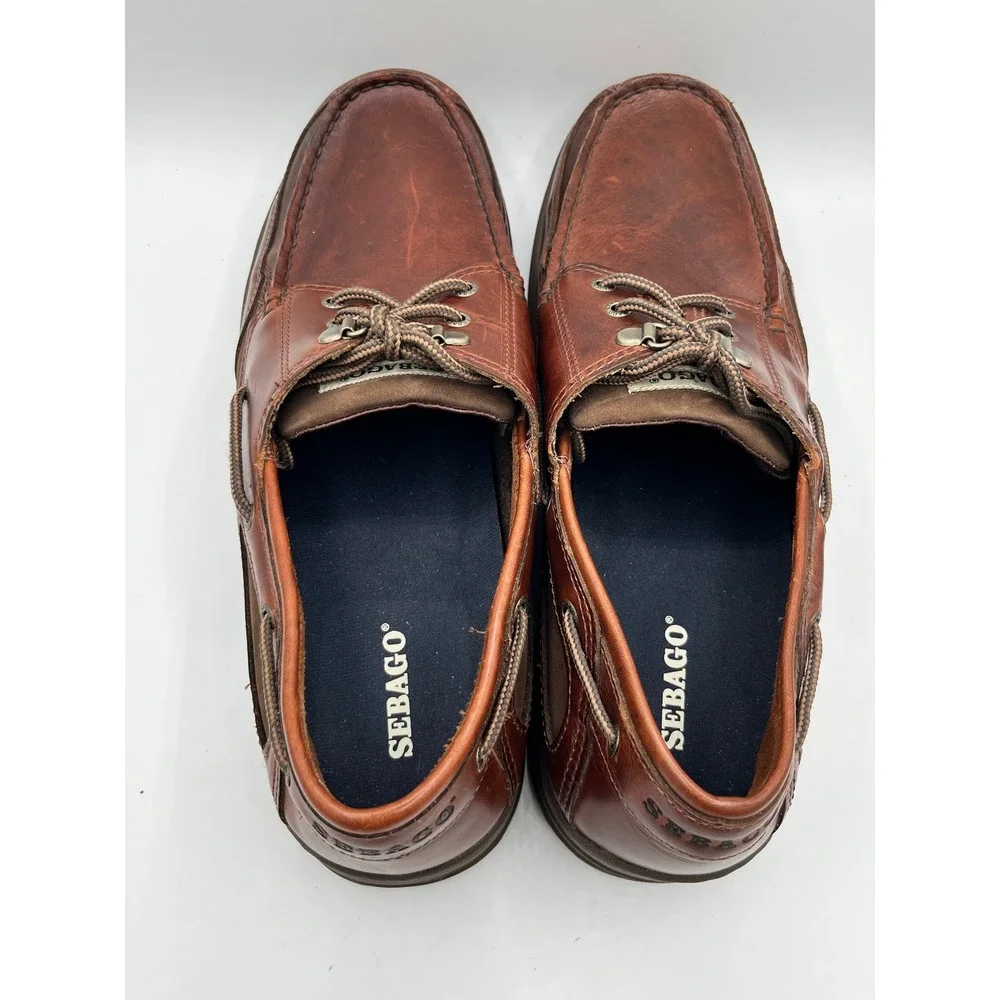Sebago leather boat