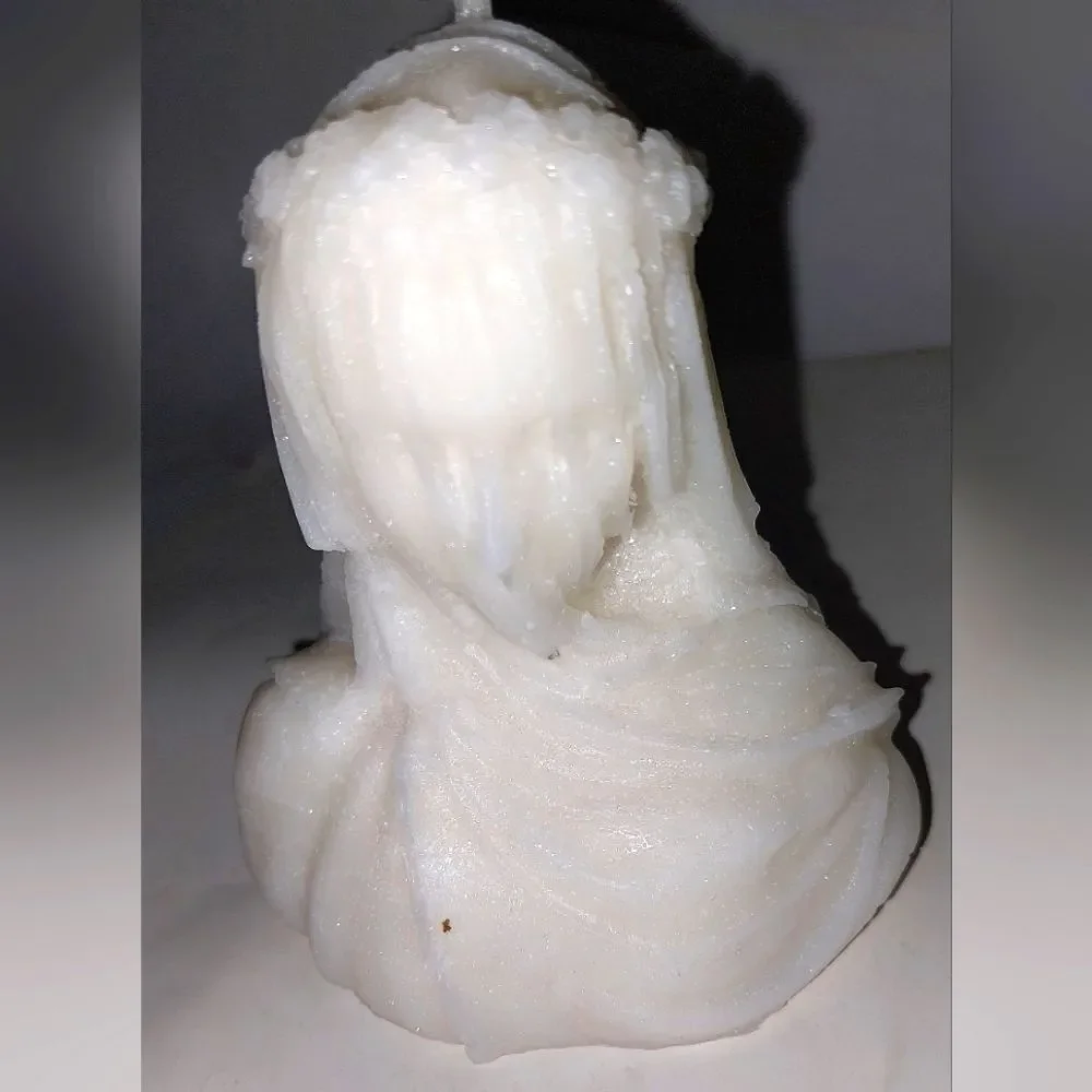 Hand crafted limited edition veiled Lady candle