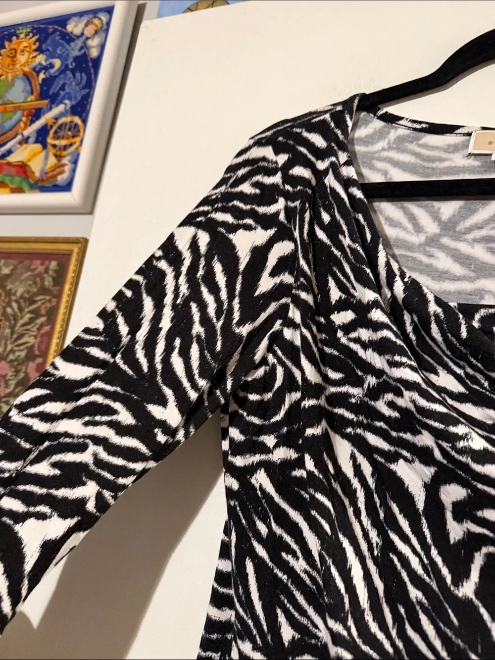 Michael Kors 3/4 sleeve drapey top