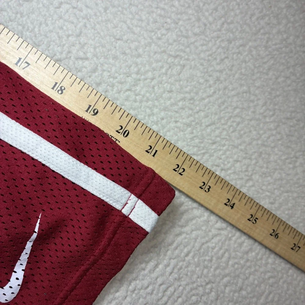 Y2K Nike Alabama Crimson Tide Baggy Basketball Shorts Men XL Red Mesh Drawstring