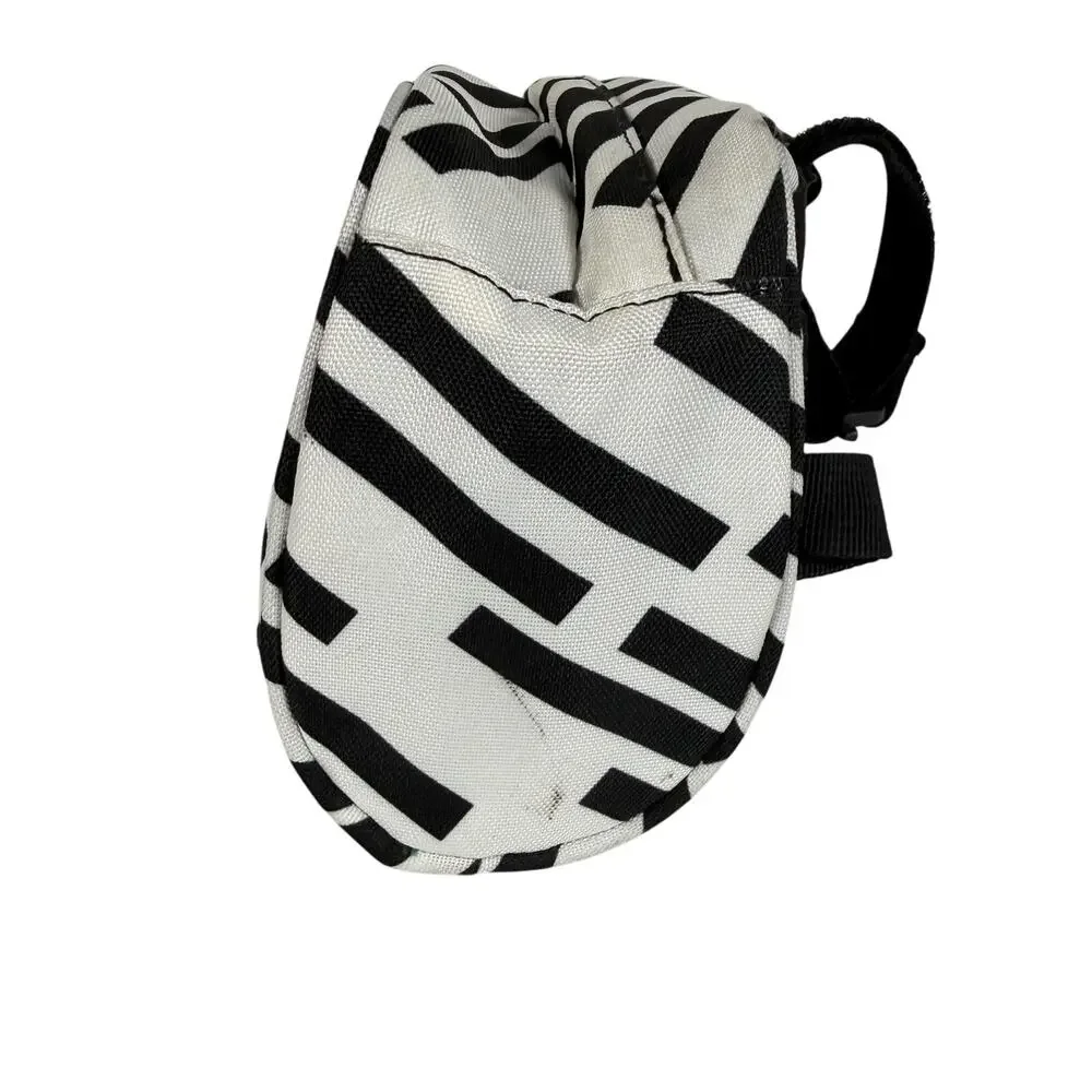 Po Campo Handlebar Bag Medium Black White Stripe Bike Cycling Shoulder Strap