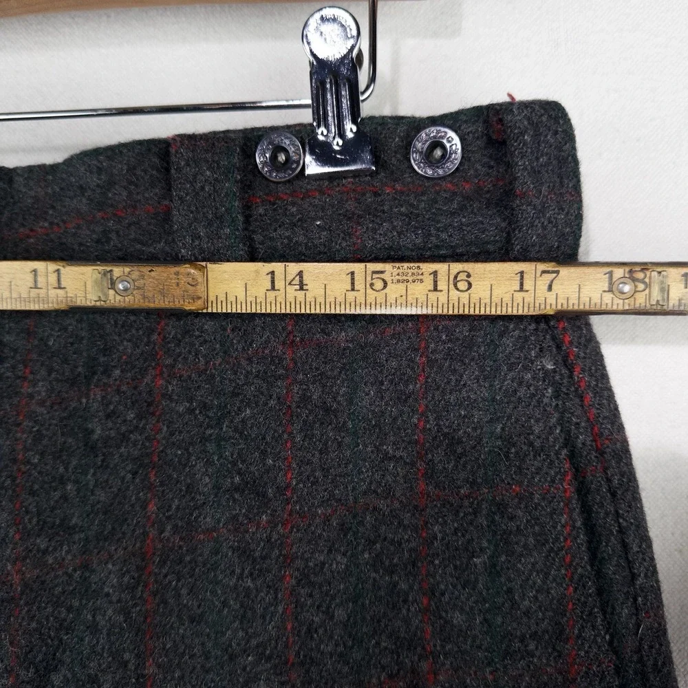 60's Vtg Woolrich Hunting Malone Pants 34x26 Wool Windowpane Stripe Talon USA