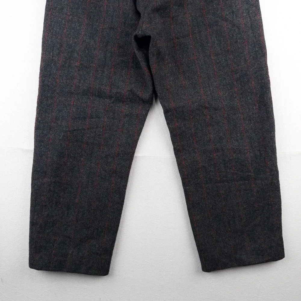 60's Vtg Woolrich Hunting Malone Pants 34x26 Wool Windowpane Stripe Talon USA