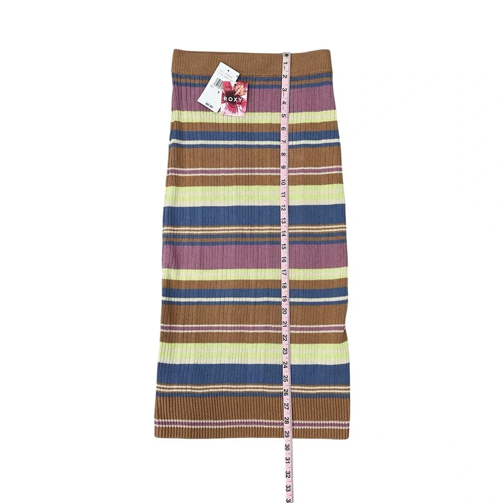 Womens Roxy‎ Multicolored Knitted Style Long Skirt (Size S)